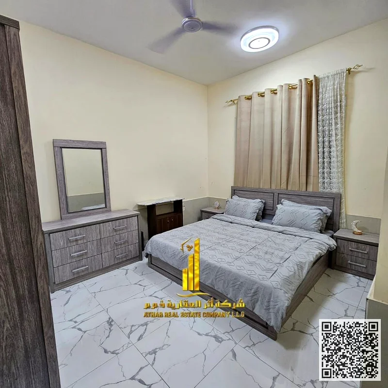 🏡 الشقة الفاخرة المفروشة بالكامل من غرفة نوم واحدة لفئة كبار الشخصيات في الجرف 2 - مقابل داي تو داي وقريبة من ستي سنتر عجمان ✨ ✨ شقة أنيقة، م63837374885891111