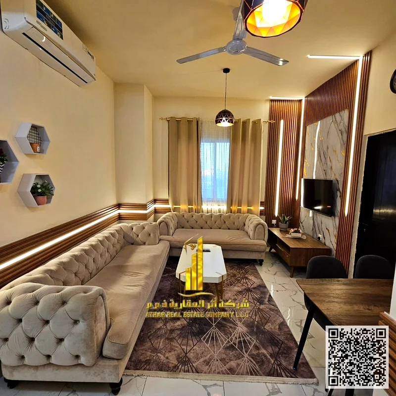 🏡 The most luxurious, fully furnished VIP one-bedroom apartment in Al Jurf 2 – opposite Day to Day and close to City Centre Ajman ✨  ✨ An elegant, fu63837374902018110