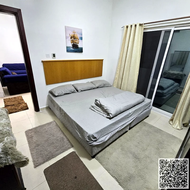 Furnished One-bedroom apartment for monthly rent in Ajman - Khalifa Street - City Towers, elegant furnishings ✅All Bills, and parking included63838123572867114