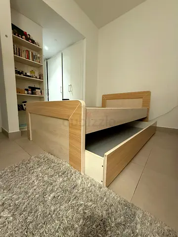 Stylish Modern Bed with Under-bed Storage + Mattress