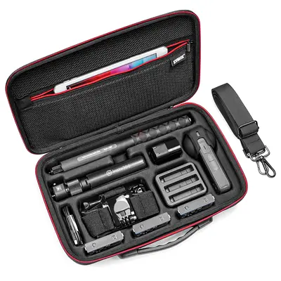 Carrying Case for Insta 360 X4 Camera, Waterproof Anti-shock Compact Travel Bag with Shoulder Strap