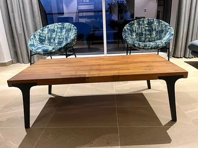 Walnut Coffee Table from Crate  Barrel