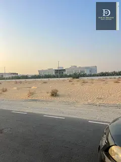 For sale in Sharjah, Al Hoshi area Residential land Area 6,000 square feet Building permit for a res