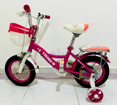 12” Girls Bicycle with Helmet for Sale - Good Condition