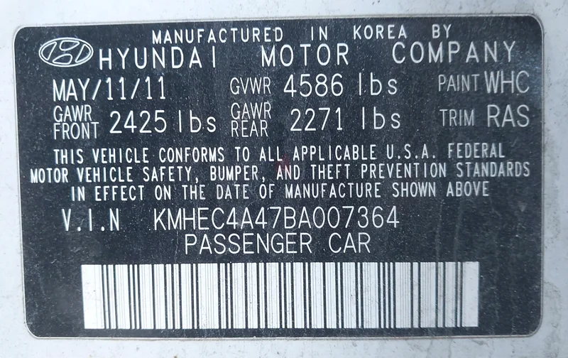 HYUNDAI SONATA HYBRID full option 201163612085836289112