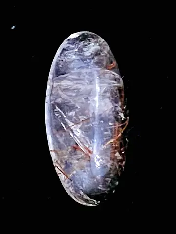 9.8 carats beautiful Natural Rutilated quartz cabochon- rado tissot seiko omega tumi 18k 21k 22k 24k