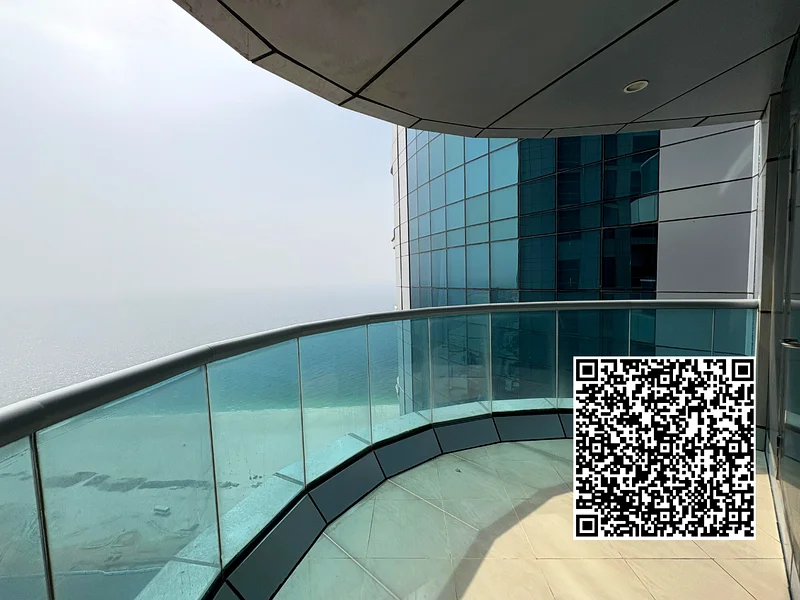 شقة بفيو كامل على البحر من غرفتين نوم متوفرة للإيجار في برج ريزيدنس كورنيش عجمان63811108011393111