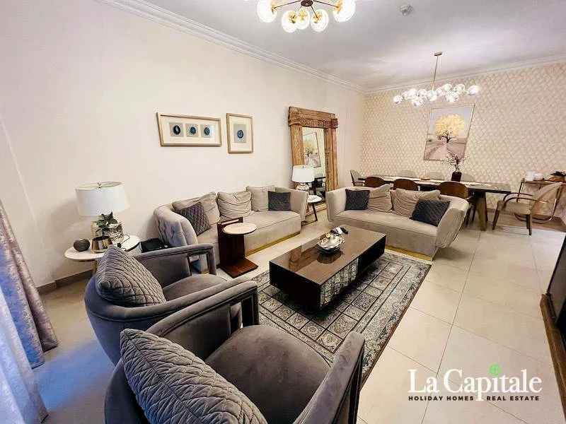 تخطيط الزاوية الواسع | 3 غرف نوم + خادمة | مؤثث63726113701761112