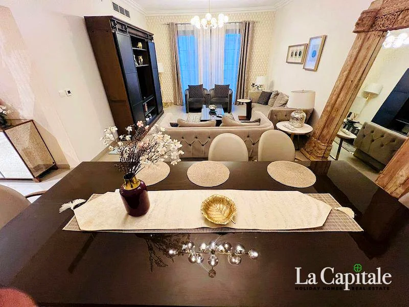 تخطيط الزاوية الواسع | 3 غرف نوم + خادمة | مؤثث63726113701761114