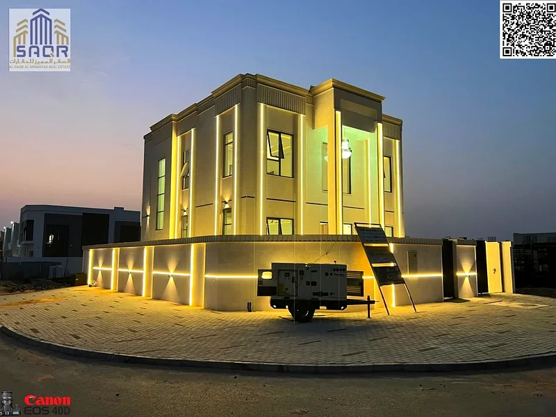 Own a villa at your rental price in the most upscale areas of Ajman, corner, personal finishing, close to all services, freehold, all nationalities63913890400130110