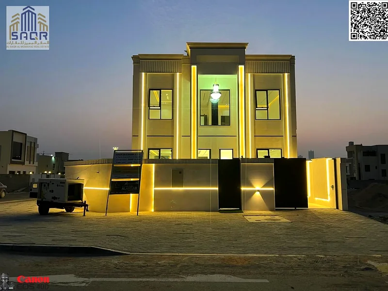 Own a villa at your rental price in the most upscale areas of Ajman, corner, personal finishing, close to all services, freehold, all nationalities63913890400130111