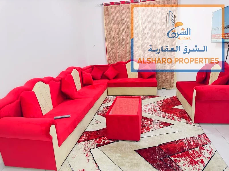 شقة مفروشة للإيجار الشهري - غرفة نوم واحدة وصالة - موقع متميز في الرشيدية 2 - عجمان63722544292867114