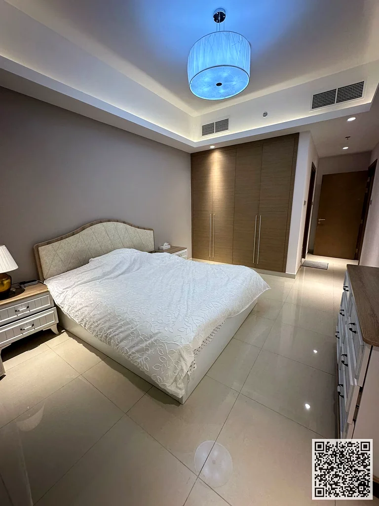 Luxurious two-bedroom apartment with an open view, newly furnished, for monthly rent in Ajman - Al Rashidiya 1 - Gulfa Tower63838584398465112