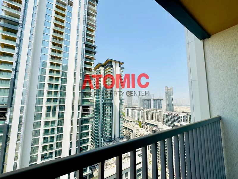 شقة بغرفة نوم واحدة في الطابق العالي | بإطلالة على برج خليفة | برج كريست C63758548026627111