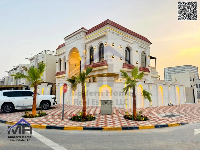 فيلا زاوية بدون رسوم سنوية واحدة من أكثر الفيلل فخامة في عجمان. تملك حر مكيف مركزي إزاحة كبيرة63907144163585110