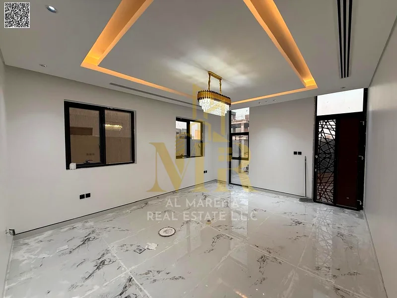 A villa with a price inclusive of registration and ownership fees on the main street, ready for occupancy in the most upscale areas of Ajman. Freehold63883603850755114