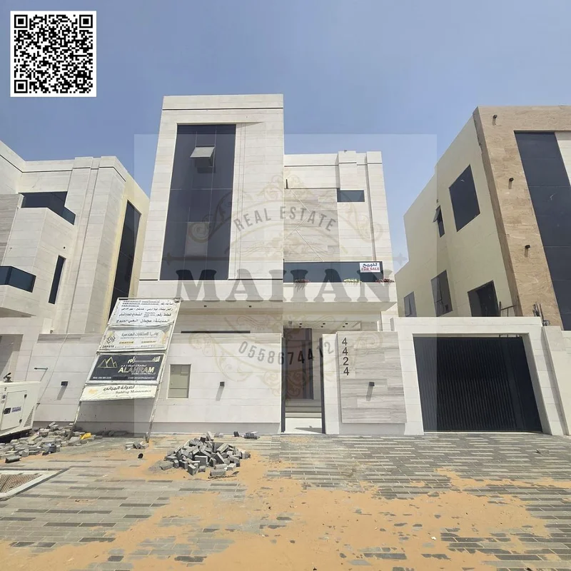 Luxury 6-Bedroom Villa with Pool & Roof in Al Helio 02, Ajman – AED 2,100,00063908680376451110