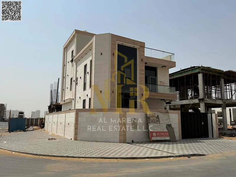 A villa with a price inclusive of registration and ownership fees on the main street, ready for occupancy in the most upscale areas of Ajman. Freehold63907256341890111