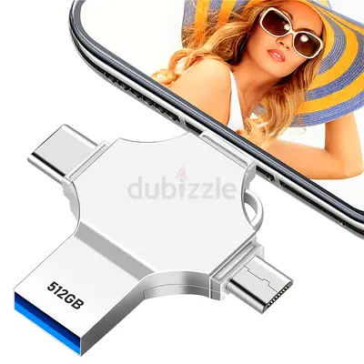 Photo Stick Flash Drive 512GB Metal Thumb Drive Protable USB Drive USB 3.0 Memory Stick USB