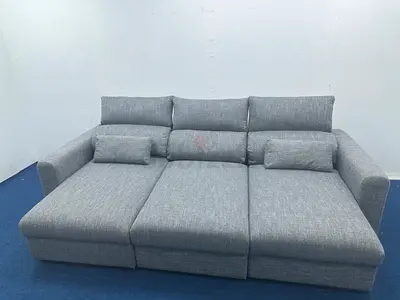 IKEA dark grey color lshape sofabed under storage