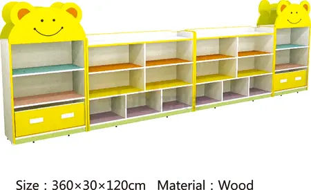 Charming Wooden Baby Dresser with Bear Design