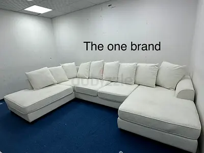 The one brand white color Ushape sofa