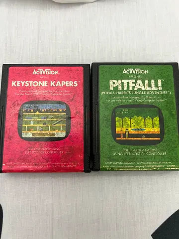 Vintage Video Game Book Set: Pitfall!  Keystone Kapers