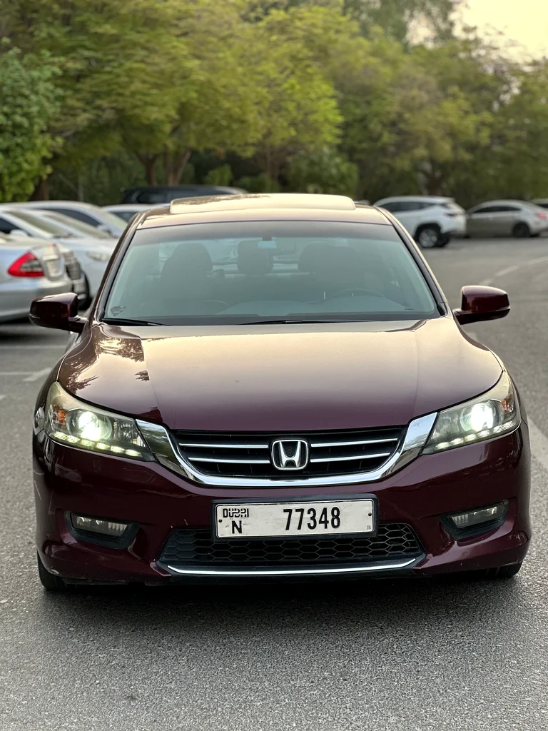 Honda Accord 2014 , Full options, GCC , V4 , هوندا اكورد خليجي كاملة فتحة بصمة63612064724610110