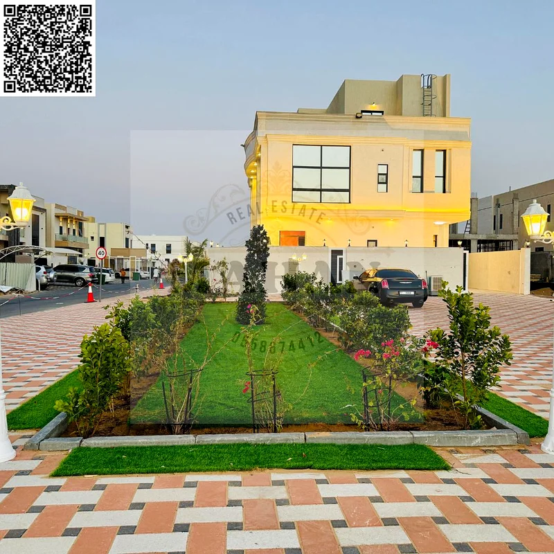 🏡 فيلا فاخرة للبيع – الفحيص، عجمان 📍 قطعة ركنية مميزة | على الطريق الرئيسي63883603877506110