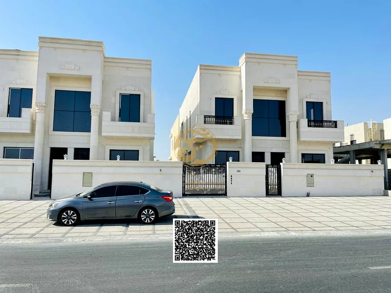 فيلا كلاسيكية فاخرة للبيع في منطقة الهيلو - عجمان، متضمنة رسوم التسجيل وملكية وربط الكهرباء والمياه63911300553602110
