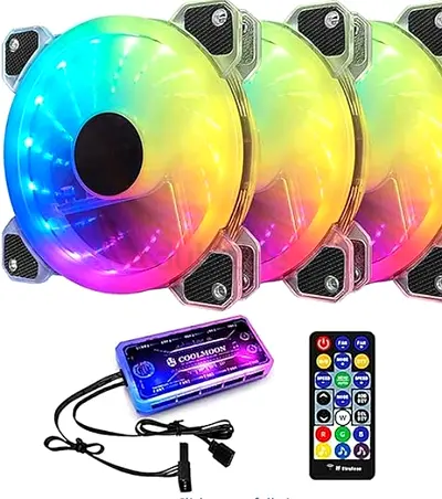 Palimpsest 3 Pack RGB Case Fans