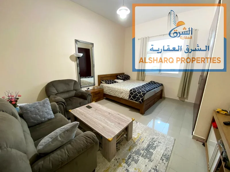 استوديو للإيجار في عجمان، الرشيدية، بجانب حديقة السيدات ومستشفى أمينة.63721614293378110