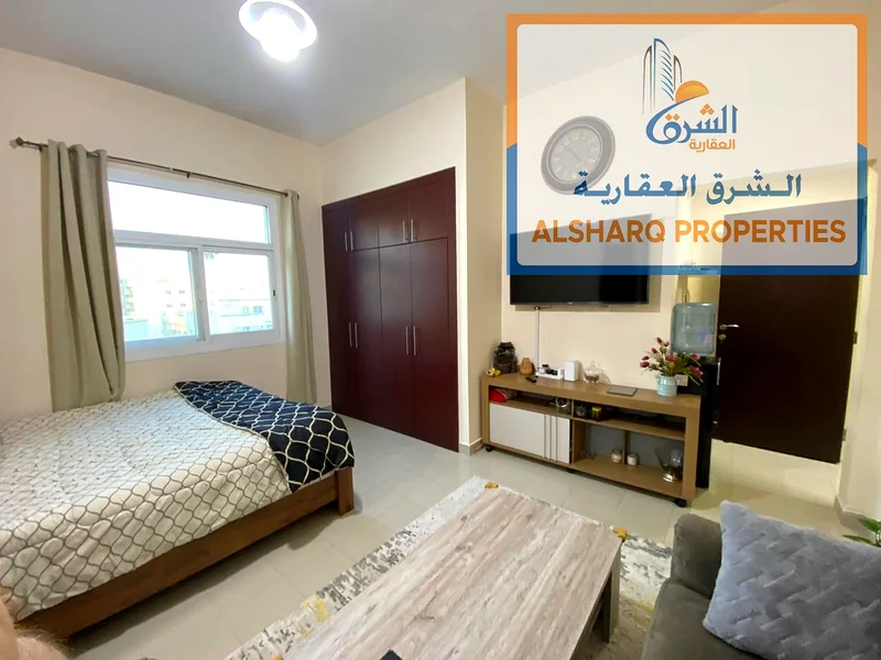 استوديو للإيجار في عجمان، الرشيدية، بجانب حديقة السيدات ومستشفى أمينة.63721614293378113