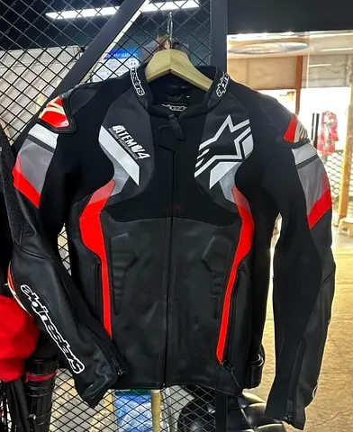 Alpinestar Motorcycle Motorbike Racing CE Leather Track Jacket