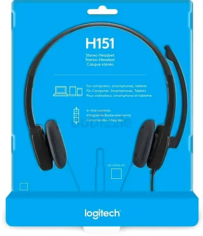 Logitech H151 is a wired stereo headset