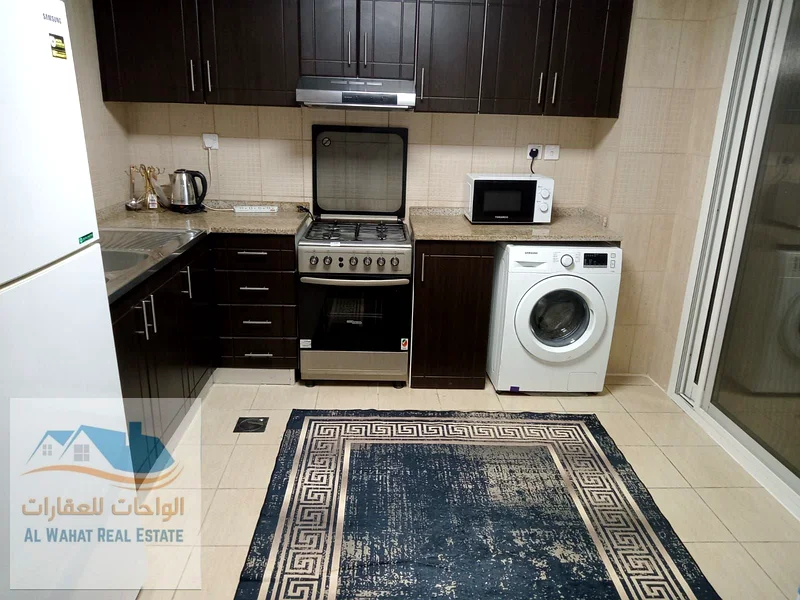 A furnished studio is now available for rent with a large area, a separate kitchen, and a balcony in the Jasmine Towers.63716039265538110