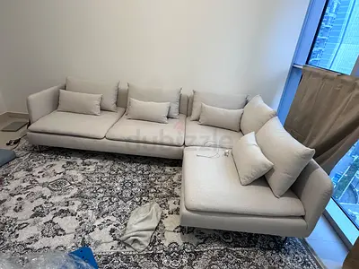 Selling in brand new condition IKEA Soderhim Lshape corner sofa beige brand new condition