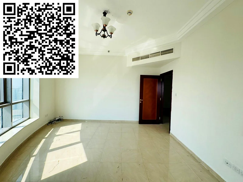 For sale - luxury 3-bedroom apartment in Conqueror Tower, Ajman, with open city and creek views, 4 bathrooms, closed kitchen and balcony, ready to mov63865879320321111