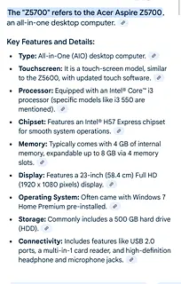 OFFTEK 2GB Replacement Memory RAM Upgrade For Acer Aspire Z5700-U4002