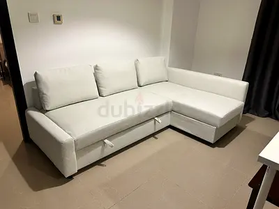 IKEA Friheten corner sofa bed white color