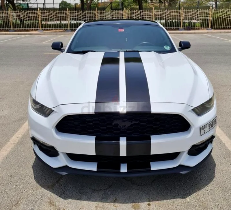 Mustang V4 Turbo ecoboost in perfect condition - serviced at Al Tayer636120818192671122