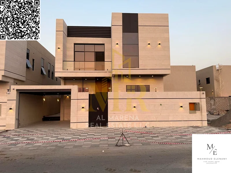 للبيع – فيلا فاخرة في الباهية عجمان | 5 غرف ماستر | مجلس + صالتي استقبال | مطبخ حديث + غرفة خادمة | 1.75 مليون درهم شامل الرسوم63883359894275110