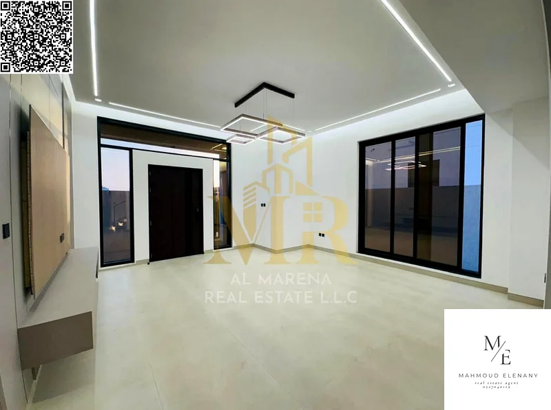 Modern villa for sale in Al Bahya area - Freehold, two floors and a roof in Ajman.63883480220291113