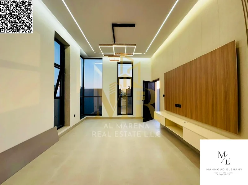 Modern villa for sale in Al Bahya area - Freehold, two floors and a roof in Ajman.63883480220291114