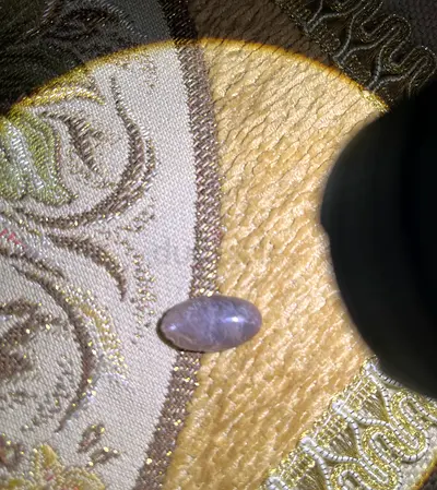 Beautiful Purple Mica Gemstone Polished Oval-shaped Cabochon large crystal 18 carats 18k 21k 22k ck