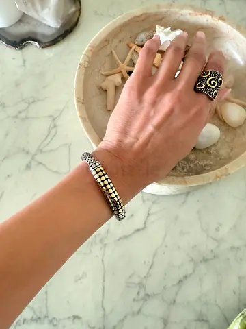 John Hardy gold and unisex  silver bracelet