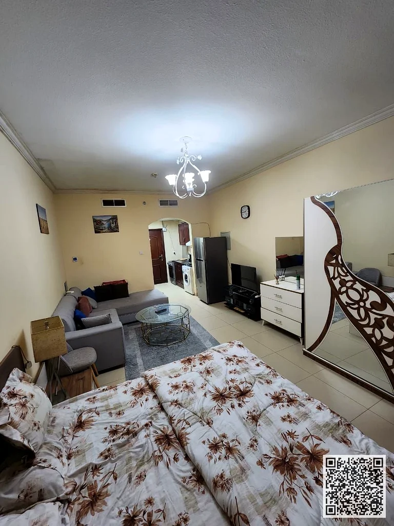 The most luxurious and beautiful furnished studio for monthly rent in Ajman, spacious area, VIP furniture, super deluxe finishes63837479693186110