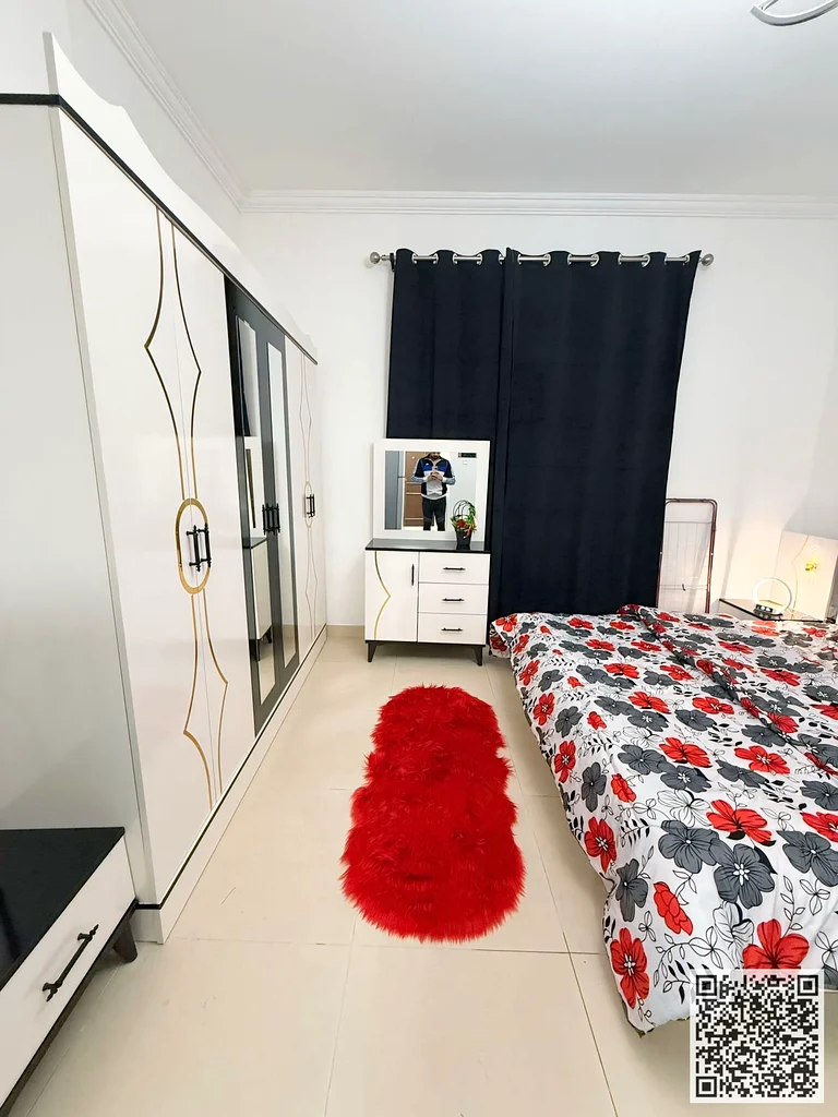 The most luxurious and beautiful furnished studio for monthly rent in Ajman, spacious area, VIP furniture, super deluxe finishes63837479707521112