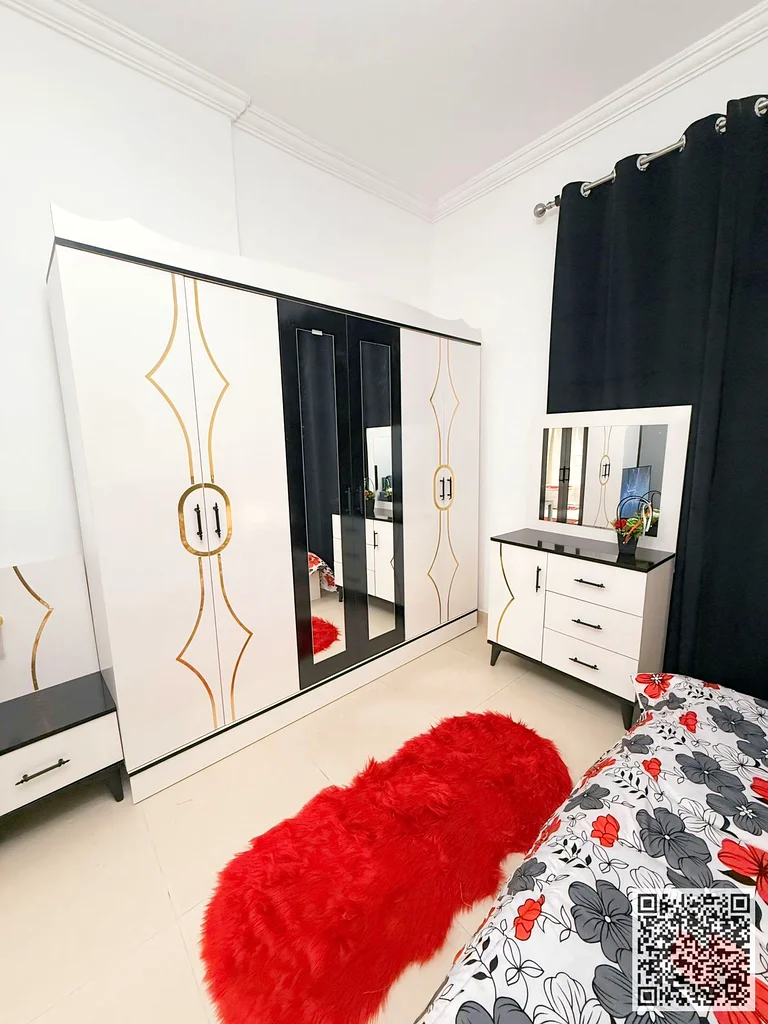The most luxurious and beautiful furnished studio for monthly rent in Ajman, spacious area, VIP furniture, super deluxe finishes63837479707521110