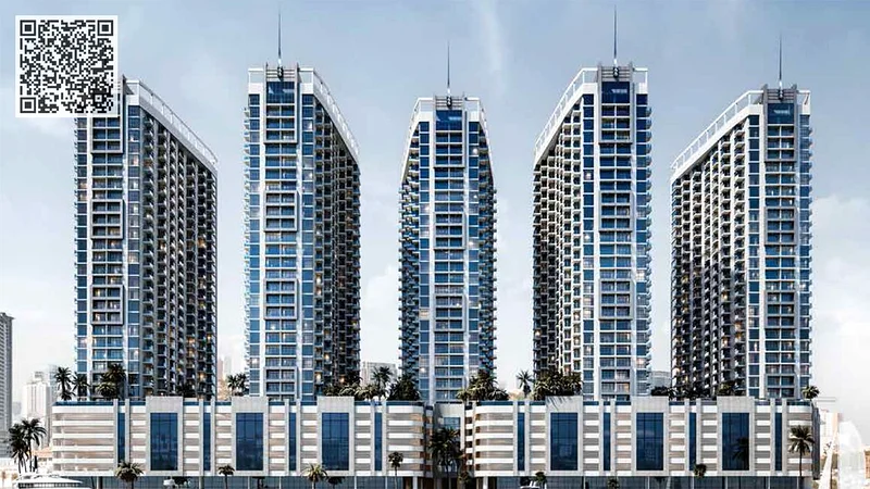 شقة بغرفتي نوم مصممة بشكل حديث في أبراج كريك عجمان63874251894914110